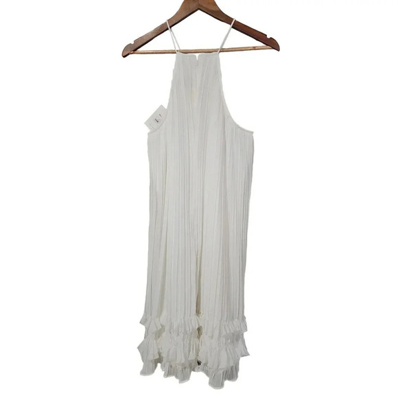 Lumier Step To It Halter Dress White size Large NWT - Picture 3 of 6